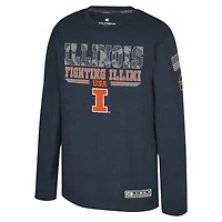 T-shirt à manches longues Oorah de l'Illinois Fighting Illini OHT Military Appreciation du Youth Colosseum