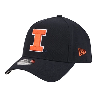 Youth New Era Navy Illinois Fighting Illini 9FORTY A-Frame Adjustable Hat