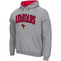Sweat à capuche Colosseum Heather Gray Illinois State Redbirds Arch & Logo 3.0 pour homme