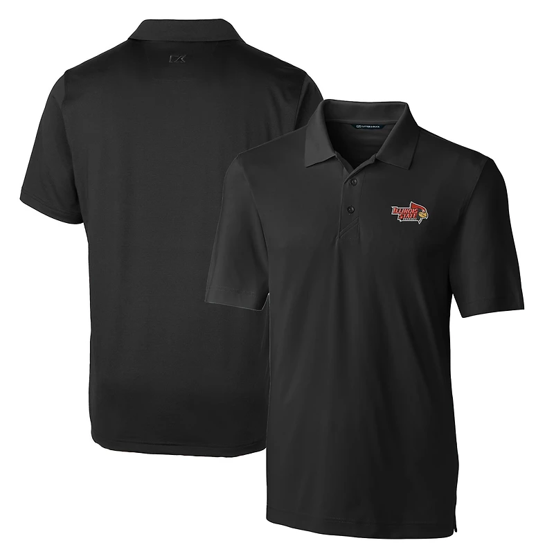 Men's Cutter & Buck Black Illinois State Redbirds Big Tall Forge Stretch Polo