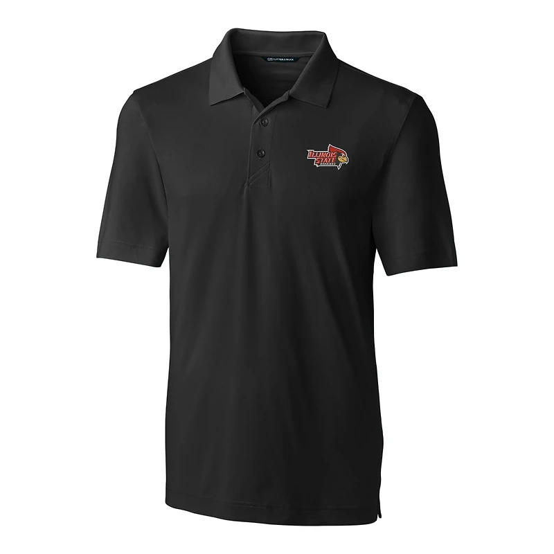 Men's Cutter & Buck Black Illinois State Redbirds Big Tall Forge Stretch Polo