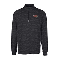 Pull-over extensible à fermeture éclair quart de tour pour homme, coupeur et buck, noir, Illinois State Redbirds, imprimé camouflage Traverse