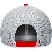 Casquette réglable pour homme Top of the World Illinois Fighting Illini Aurora Trucker gris/rouge