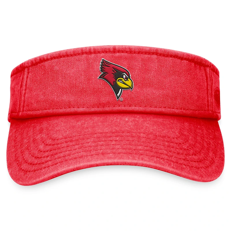 Men's Top of the World  Red Illinois State Redbirds Terry Adjustable Visor