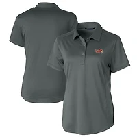 Women's Cutter & Buck Gray Illinois State Redbirds Prospect Textured Stretch Polo