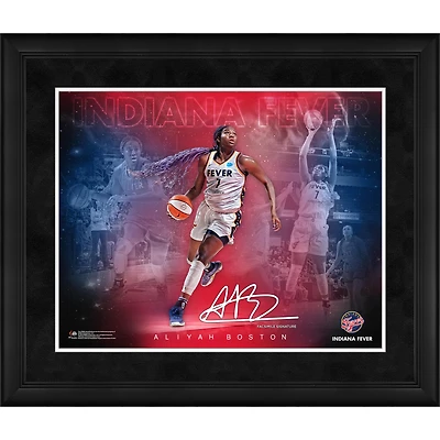Aliyah Boston Indiana Fever Facsimile Signature Framed 16" x 20" Stars of the Game Collage