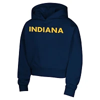 Sweat à capuche tendance bleu marine Indiana Fever pour filles