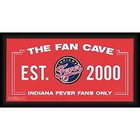 Indiana Fever Framed 10" x 20" Fan Cave Collage