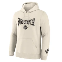 Men's Fanatics  Cream Indiana Fever Legacy Fleece Pullover Hoodie