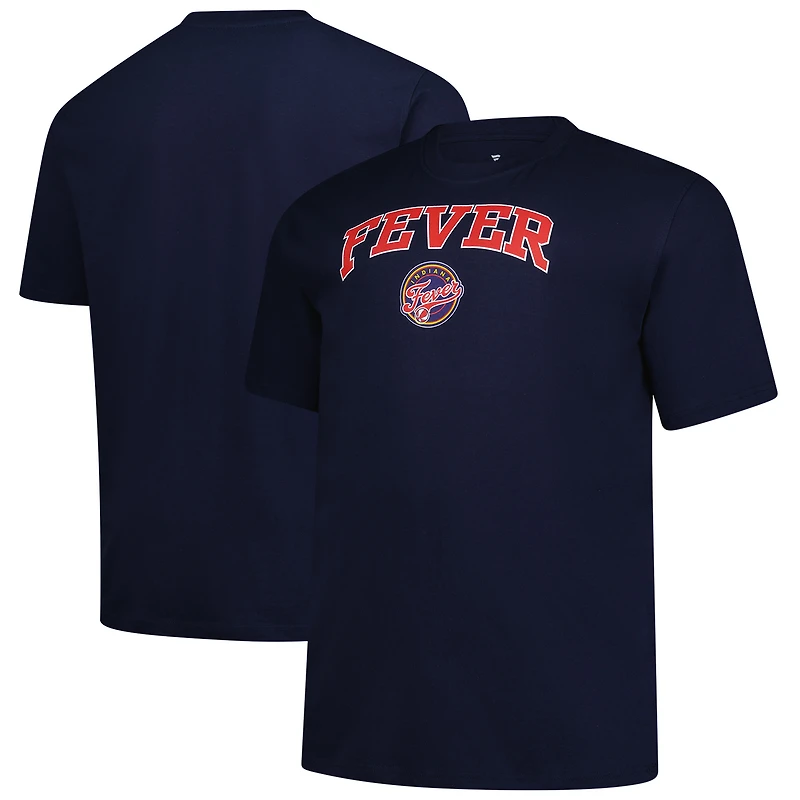 T-shirt Fanatics bleu marine pour homme avec logo en arche de l'Indiana Fever