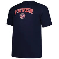 T-shirt Fanatics bleu marine pour homme avec logo en arche de l'Indiana Fever