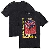 T-shirt Caitlin Clark noir Indiana Fever Full Court Press pour homme New Era, délavé minéral