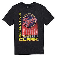 T-shirt Caitlin Clark noir Indiana Fever Full Court Press pour homme New Era, délavé minéral