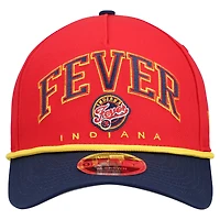 Men's New Era Red Indiana Fever Bold Arch COOLERA 9FORTY A-Frame M-Crown Adjustable Hat