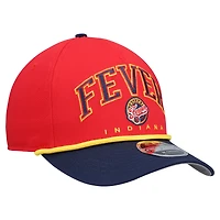 Casquette ajustable New Era Red Indiana Fever Bold Arch COOLERA 9FORTY A-Frame M-Crown pour homme