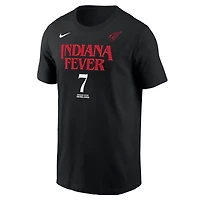 Men's Nike Aliyah Boston Black Indiana Fever Rebel Edition Name & Number T-Shirt