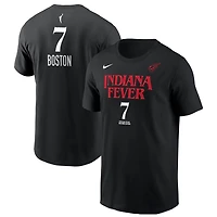 Men's Nike Aliyah Boston Black Indiana Fever Rebel Edition Name & Number T-Shirt