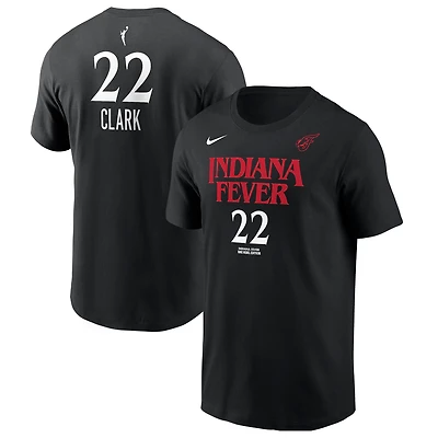 T-shirt Nike Caitlin Clark pour homme, édition Rebel, noir, avec nom et numéro, Indiana Fever
