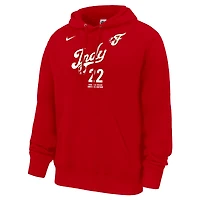 Men's Nike Caitlin Clark Red Indiana Fever Rebel Edition Name & Number Hoodie
