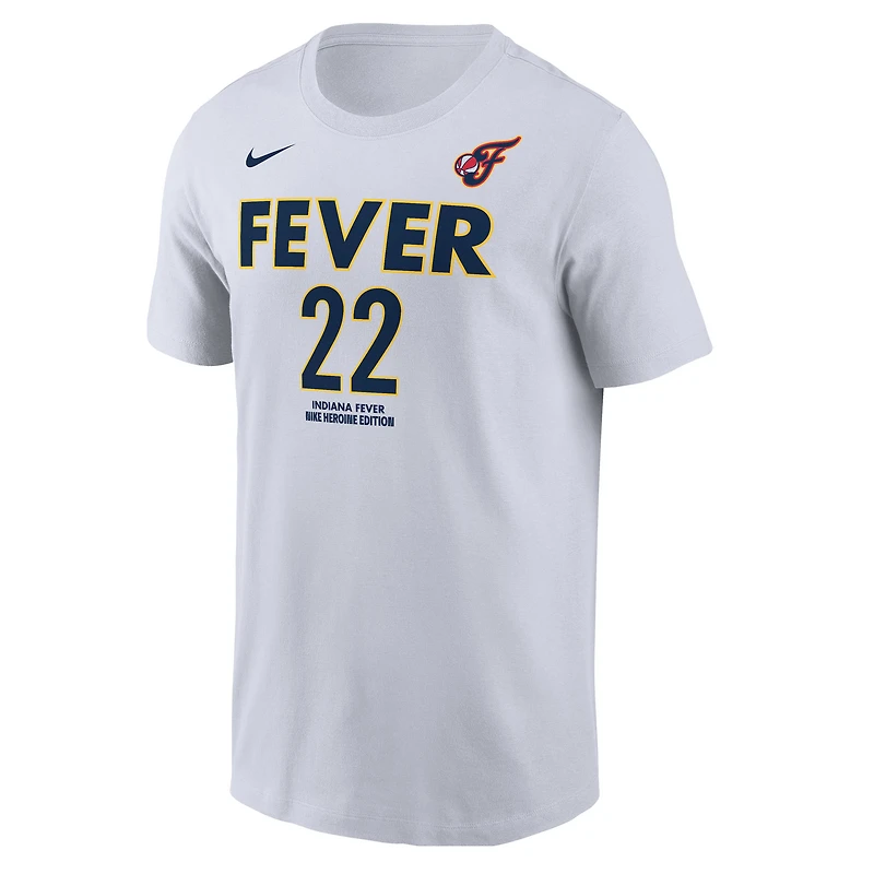 Men's Nike Caitlin Clark White Indiana Fever Heroine Edition Name & Number T-Shirt
