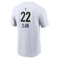 T-shirt Nike pour homme Caitlin Clark blanc Indiana Fever, édition héroïne, nom et numéro