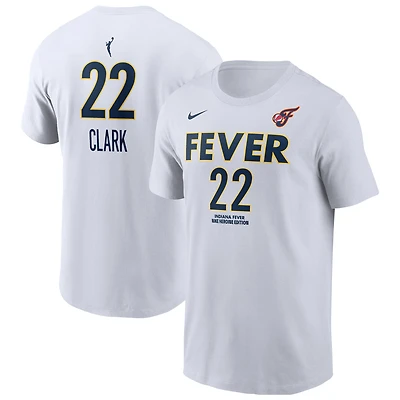 Men's Nike Caitlin Clark White Indiana Fever Name & Number Heroine Edition T-Shirt