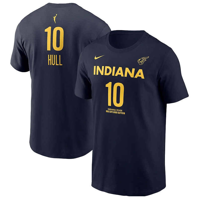 Men's Nike Lexie Hull Navy Indiana Fever Explorer Edition Name & Number T-Shirt