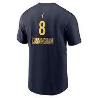 T-shirt Nike Sophie Cunningham bleu marine pour homme avec nom et numéro Indiana Fever Explorer