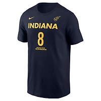 Men's Nike Sophie Cunningham Navy Indiana Fever Name & Number T-Shirt