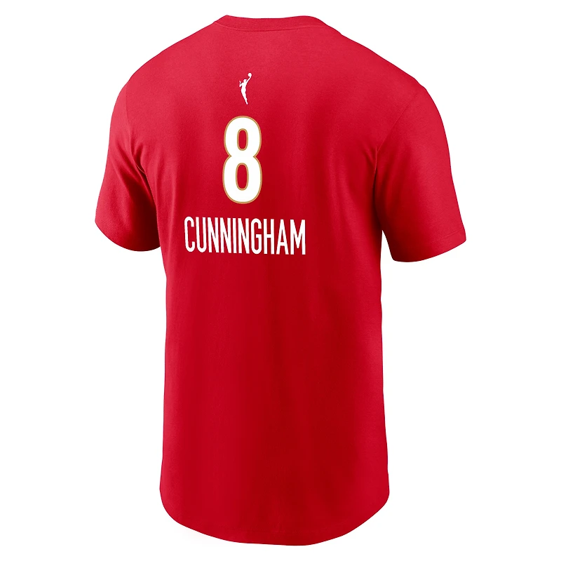 T-shirt Nike Sophie Cunningham rouge Indiana Fever édition Rebel pour homme
