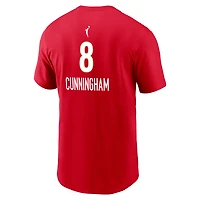 T-shirt Nike Sophie Cunningham rouge Indiana Fever édition Rebel pour homme