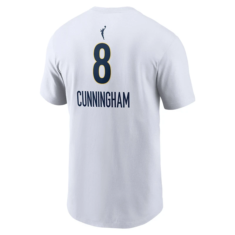 T-shirt Nike Sophie Cunningham blanc Indiana Fever édition héroïne