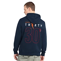 Men's Starter  Navy Indiana Fever 30th Anniversary Pitcher Pullover Hoodie