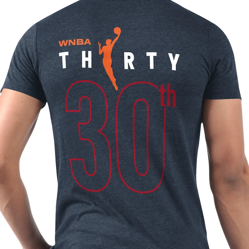 Men's Starter Navy Indiana Fever WNBA 30th Anniversary Prime Time T-Shirt