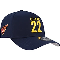 Casquette ajustable Caitlin Clark bleu marine Indiana Fever WNBA A-Frame 9FORTY de New Era
