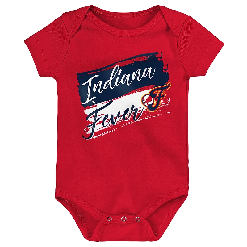 Ensemble de body 3 pièces pour nouveau-né Outerstuff Indiana Fever Destiny
