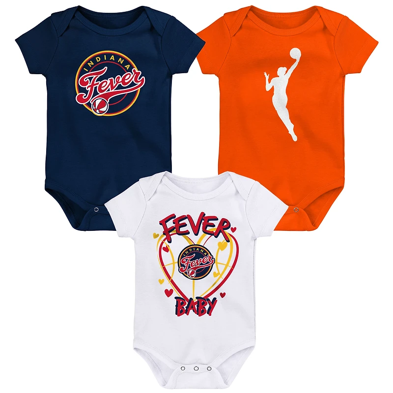 Ensemble de 3 pièces pour nouveau-né Outerstuff Indiana Fever Slide Home