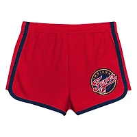Ensemble t-shirt et short Red Indiana Fever Double Run pour tout-petit