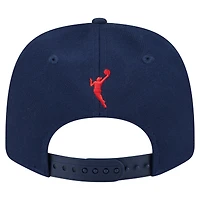 Casquette ajustable unisexe New Era bleu marine Indiana Fever 9SEVENTY à imprimé damier
