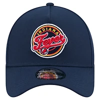 Unisex New Era  Navy Indiana Fever Core Logo A-Frame 9FORTY Adjustable Hat