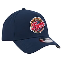 Casquette ajustable unisexe New Era bleu marine Indiana Fever Core Logo A-Frame 9FORTY
