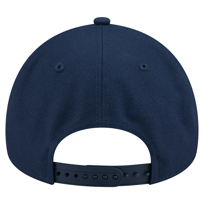 Casquette ajustable unisexe New Era bleu marine Indiana Fever Core Logo A-Frame 9FORTY