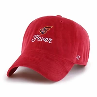 Chapeau unisexe '47 Red Indiana Fever Spirited Velour Clean Up ajustable