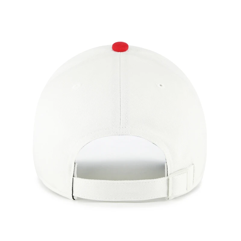 Unisex '47  White/Red Indiana Fever Contemporary Two-Tone Clean Up Adjustable Hat