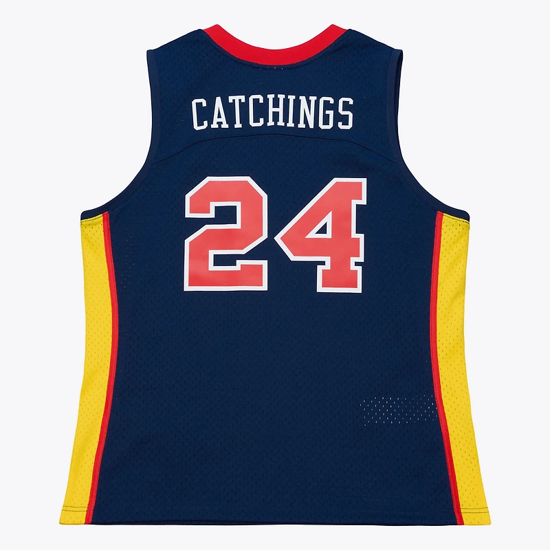 Maillot unisexe Mitchell & Ness Tamika Catchings bleu marine Indiana Fever Court Origins Swingman