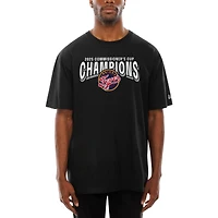 Unisex New Era  Black Indiana Fever 2025 WNBA Commissioner's Cup Champions T-Shirt