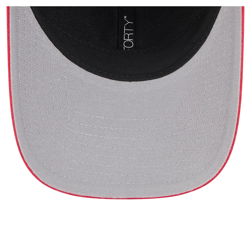 Unisex New Era  Navy/Red Indiana Fever Team Loyal Script Two-Tone M-Crown 9FORTY Adjustable Hat