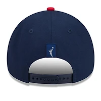 Unisex New Era Navy/Red Indiana Fever WNBA Tip-Off 2026 Metal Badge A-Frame 9FORTY Adjustable Hat
