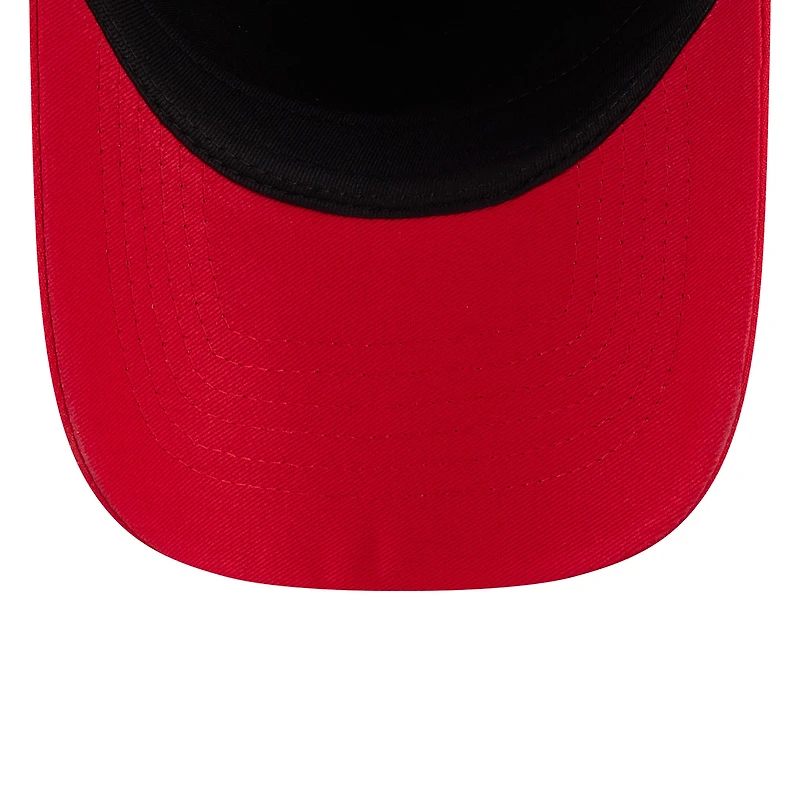 Unisex New Era Navy/Red Indiana Fever WNBA Tip-Off 2026 Metal Badge A-Frame 9FORTY Adjustable Hat