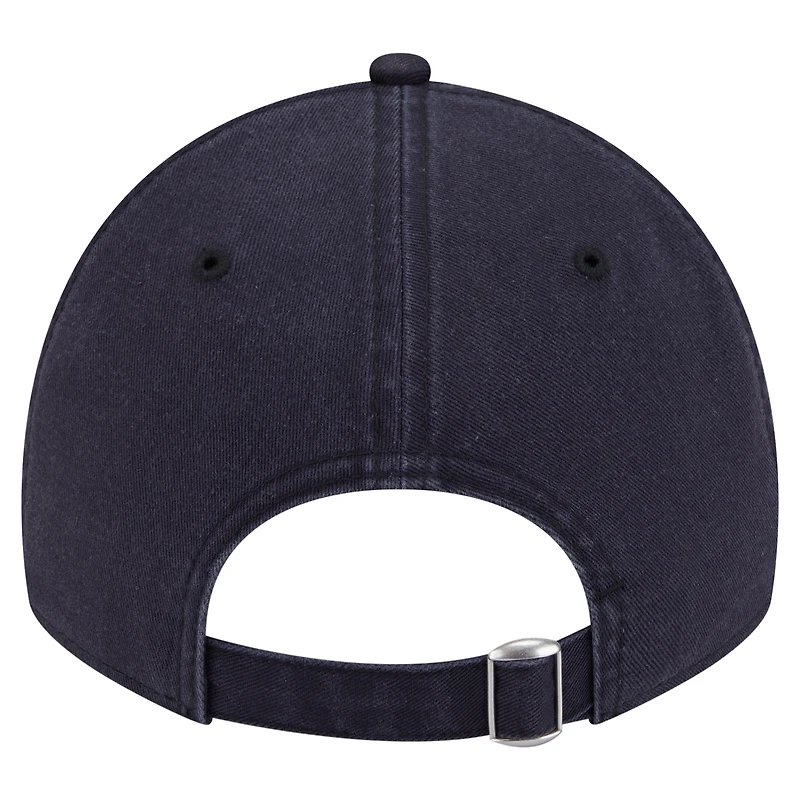 Casquette ajustable unisexe New Era bleu marine Indiana Fever Core Alt Logo 9TWENTY